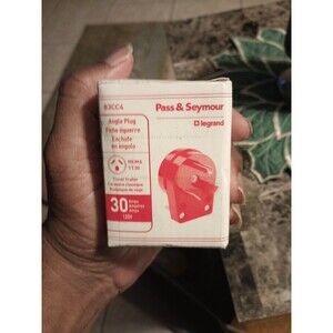 Pass & Seymour 30A, 125V, Travel Trailer Angle Plug, Black 83CC4 NEMA TT30